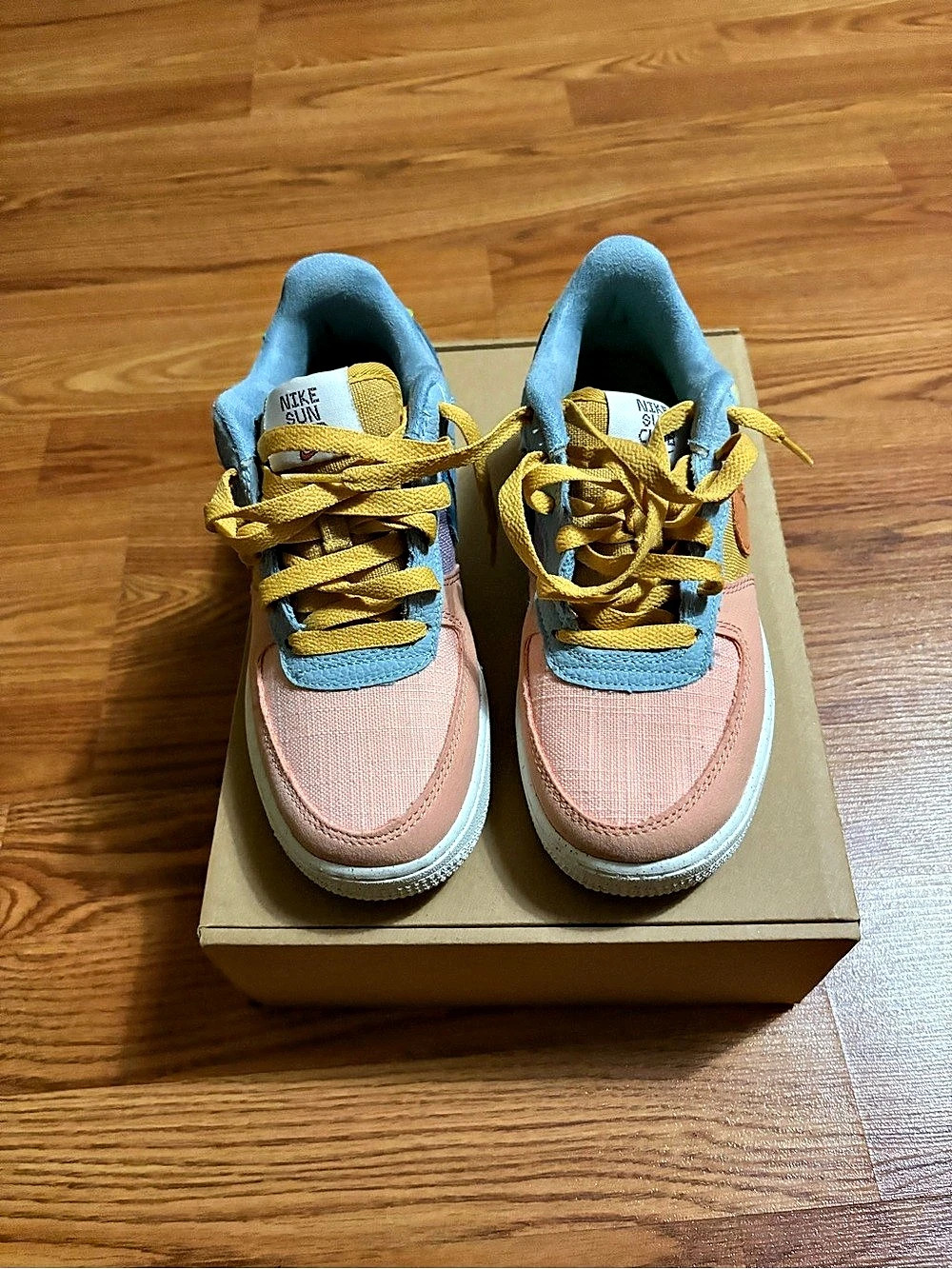 Nike Air Force 1 Sneakers Pink & Blue